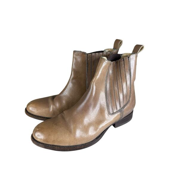 Frye Women’s Chelsea Leather Boots Brown Size 9 B Slip-On Ankle Booties - Picture 7 of 10